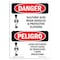 Signmission OSHA Sign, Sulfuric Acid Wear Goggles Bilingual, 10in X 7in Rigid Plastic, 7" W, 10" H, Spanish OS-DS-P-710-VS-1586 - alternate 1